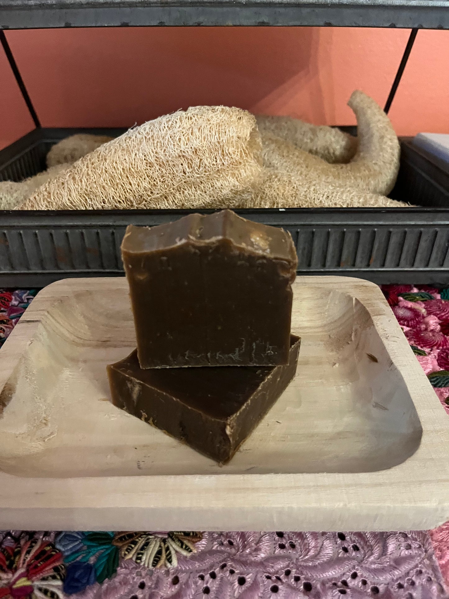 Pine tar soap